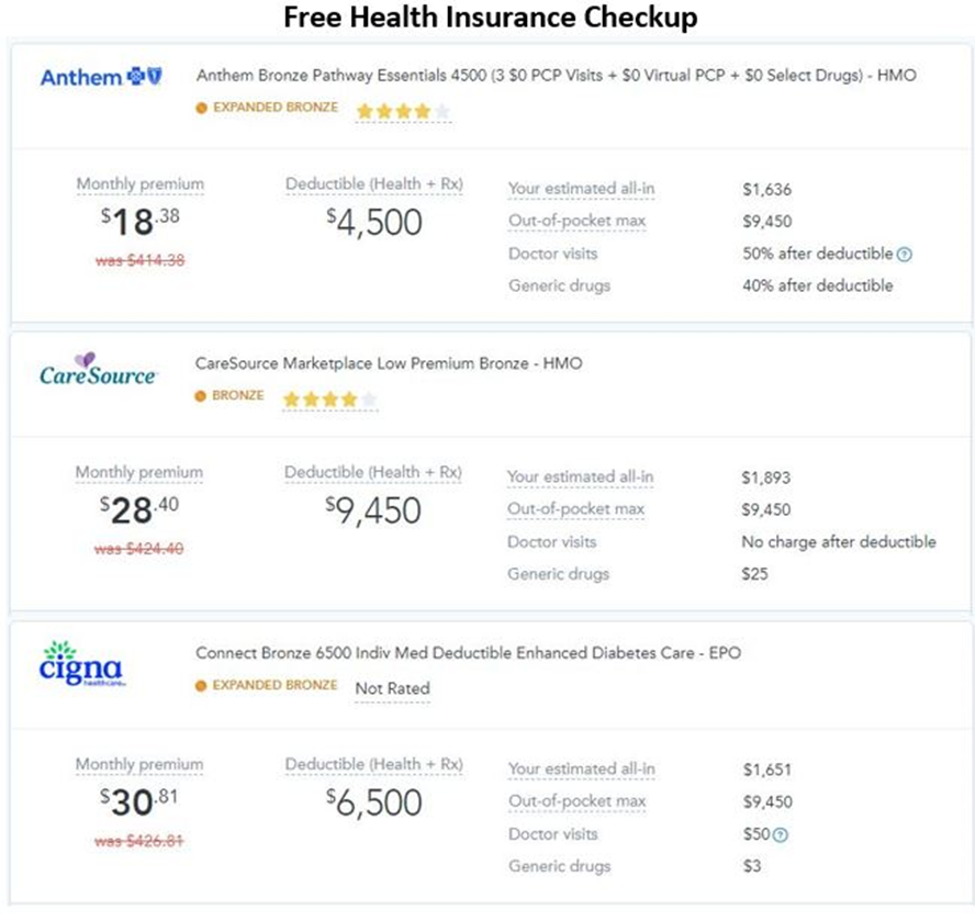 Insurance Agent - Free Health Insurance Checkup